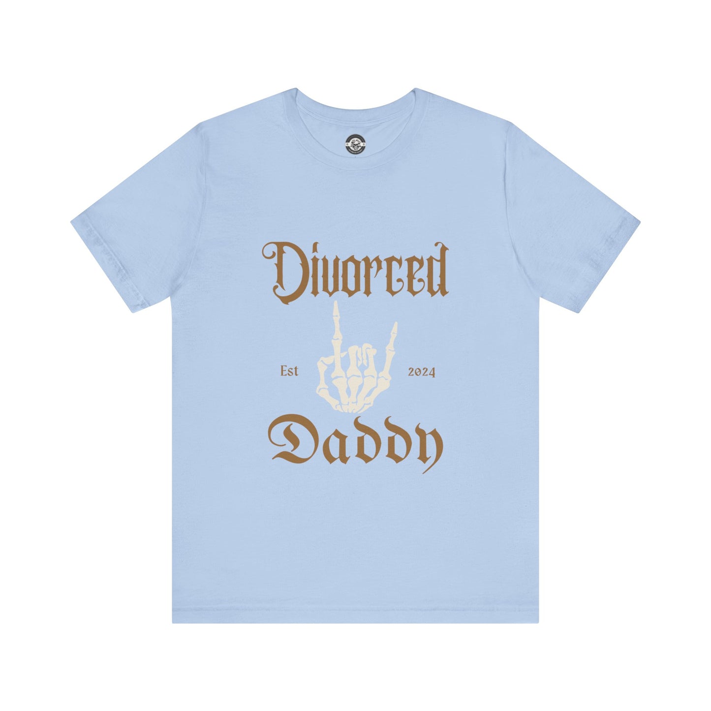 Divorced Daddy Skeleton Hand  Short Sleeve Tee