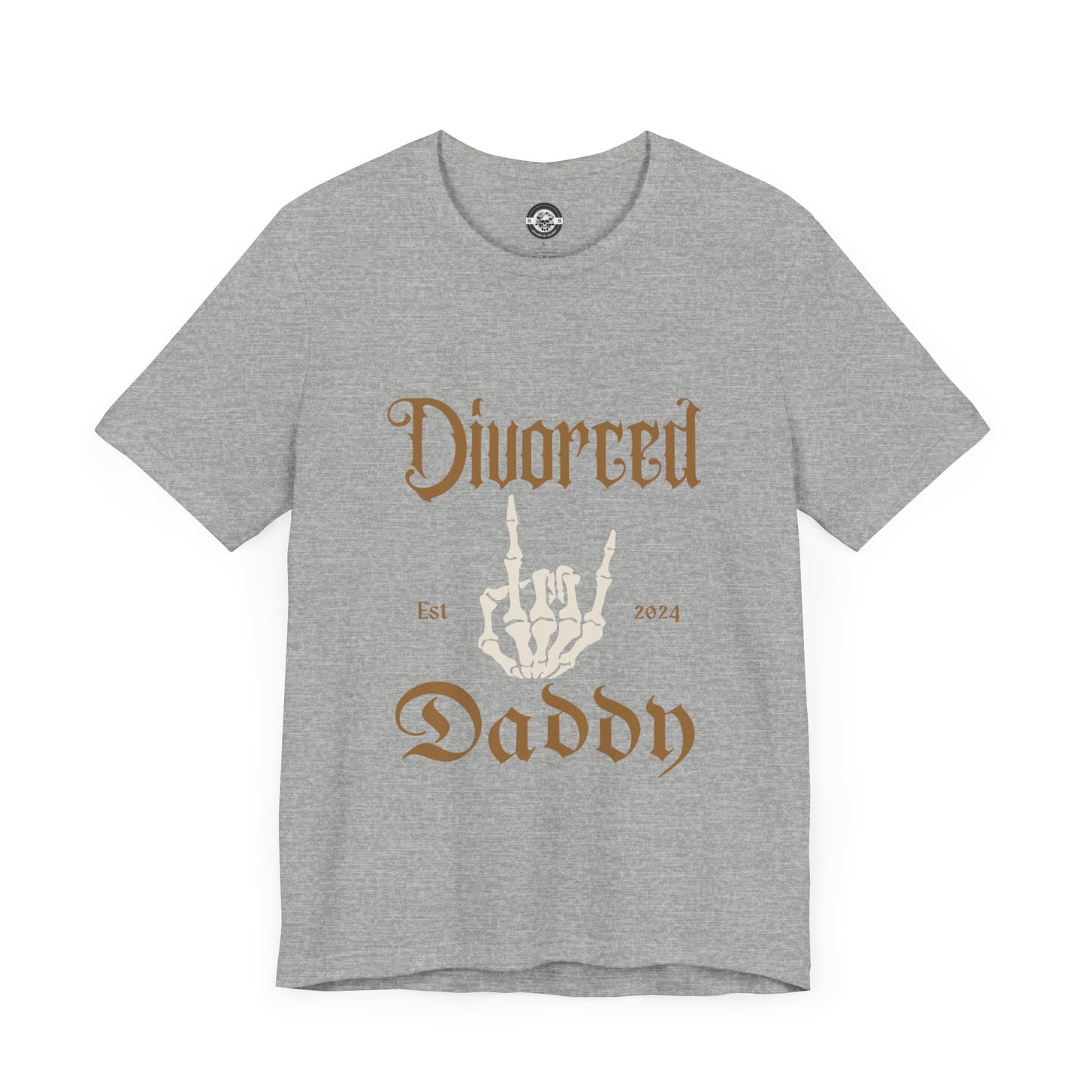 Divorced Daddy Skeleton Hand  Short Sleeve Tee