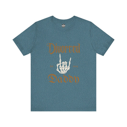 Divorced Daddy Skeleton Hand  Short Sleeve Tee