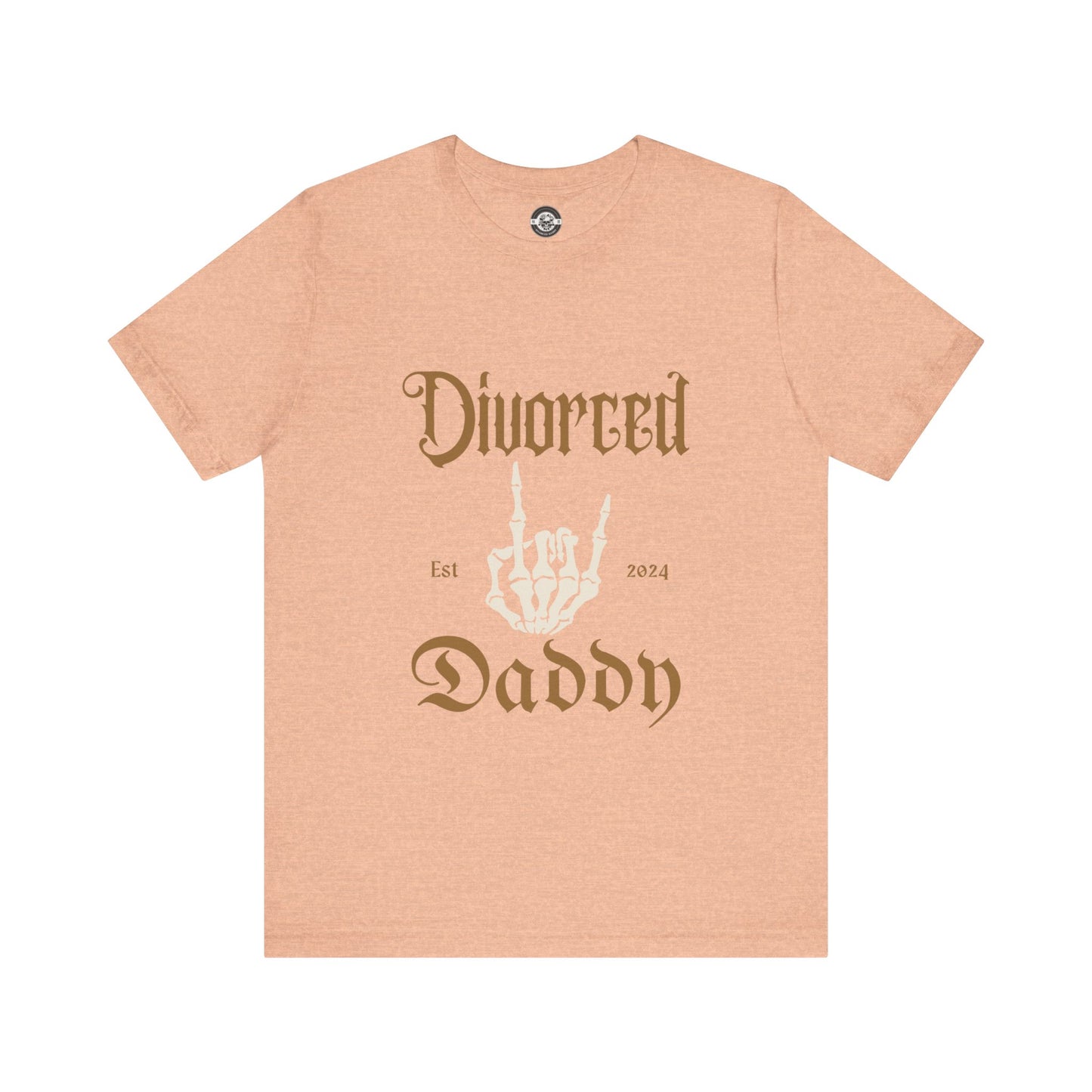 Divorced Daddy Skeleton Hand  Short Sleeve Tee