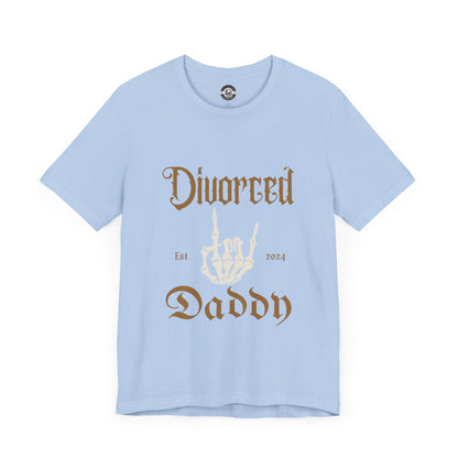 Divorced Daddy Skeleton Hand  Short Sleeve Tee