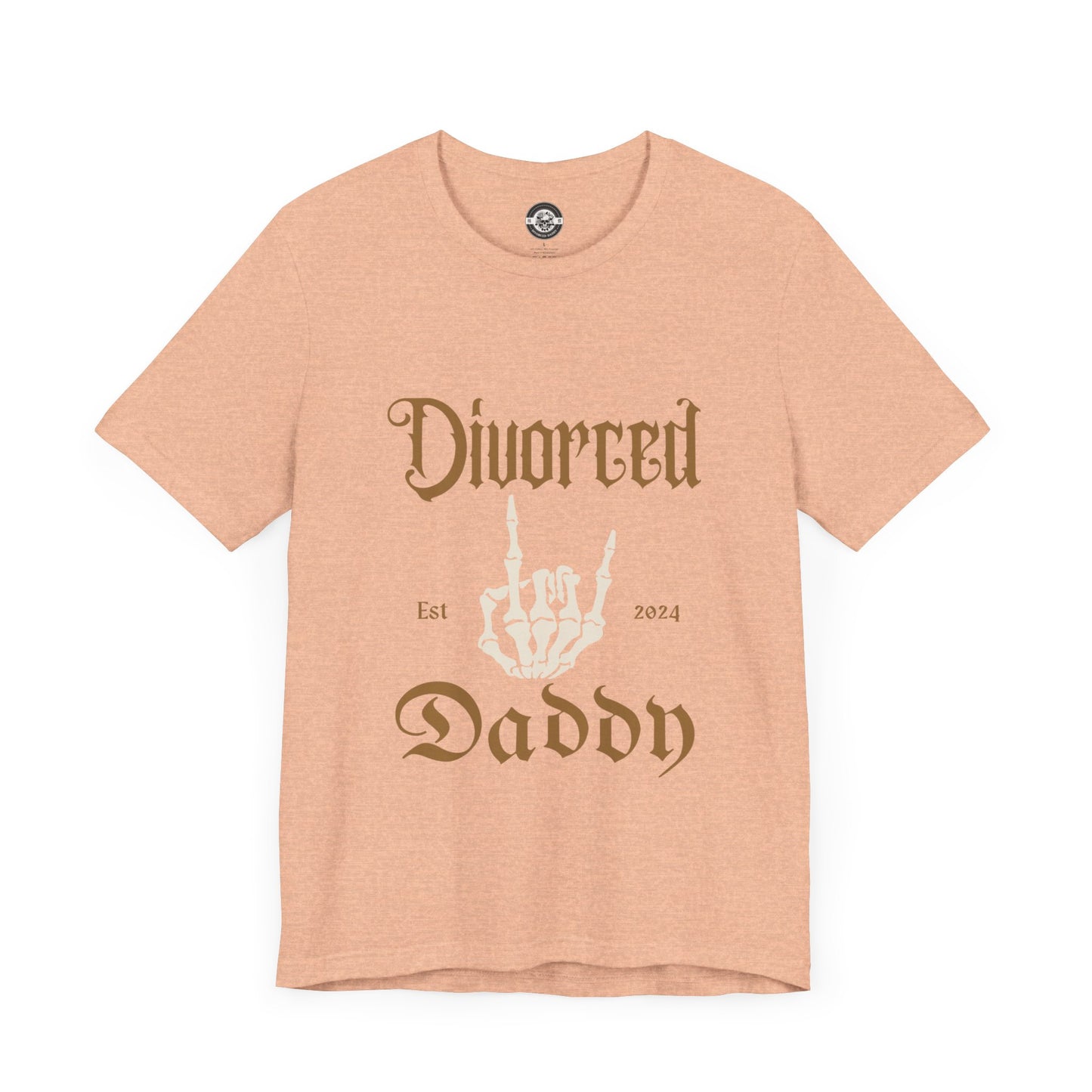 Divorced Daddy Skeleton Hand  Short Sleeve Tee