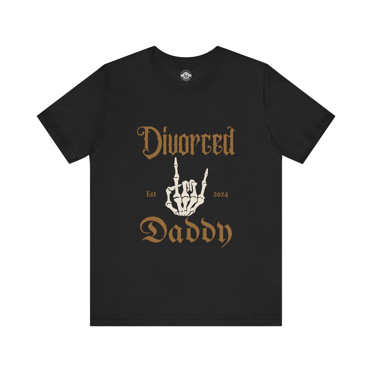 Divorced Daddy Skeleton Hand  Short Sleeve Tee