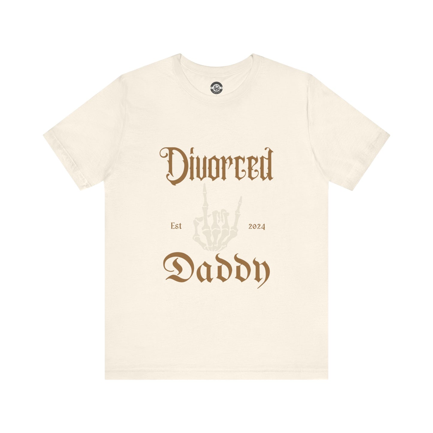 Divorced Daddy Skeleton Hand  Short Sleeve Tee