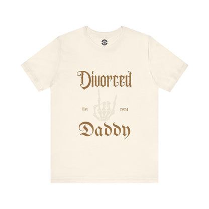 Divorced Daddy Skeleton Hand  Short Sleeve Tee