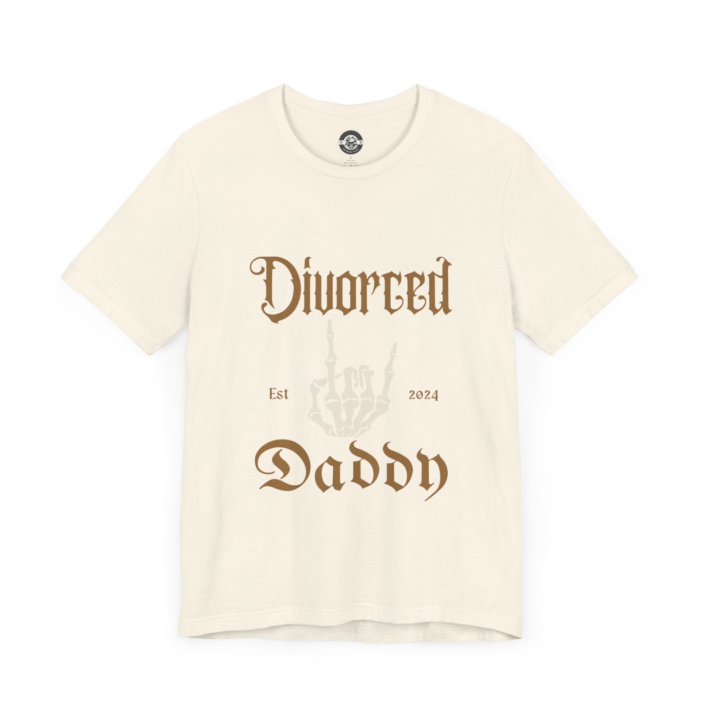 Divorced Daddy Skeleton Hand  Short Sleeve Tee