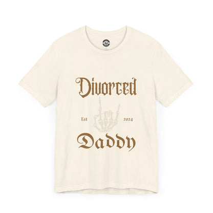 Divorced Daddy Skeleton Hand  Short Sleeve Tee