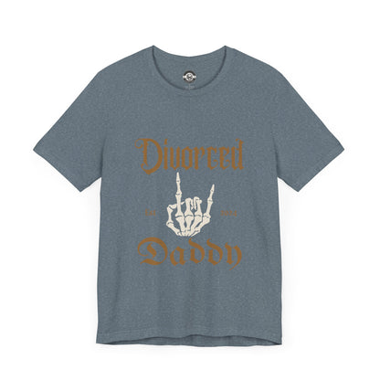 Divorced Daddy Skeleton Hand  Short Sleeve Tee